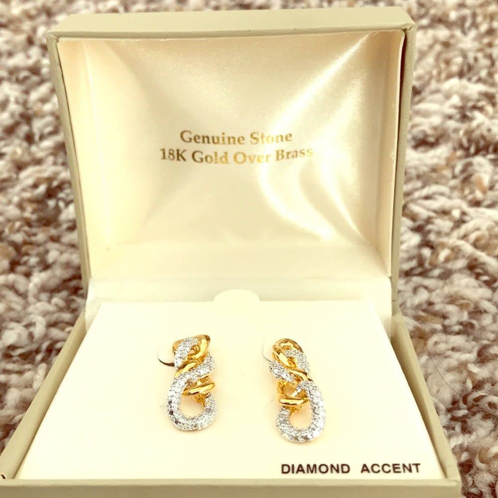 Diamond accent earrings